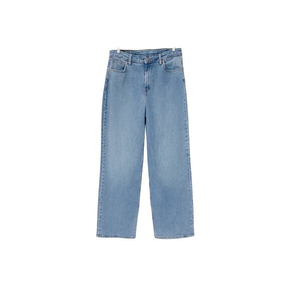 Trendy barrel leg Old Navy Extra High-Rise Wide Leg jeans size 12 - Picture 1 of 5